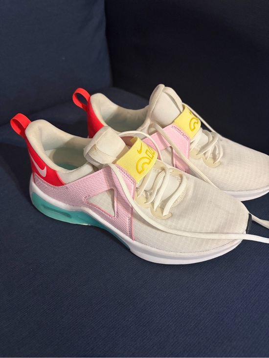 Nike Shoes - Nike airmax White Sneakers with Pink, Red, Yellow & Teal Accents